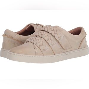 Frye Greta off white braided sneakers 6